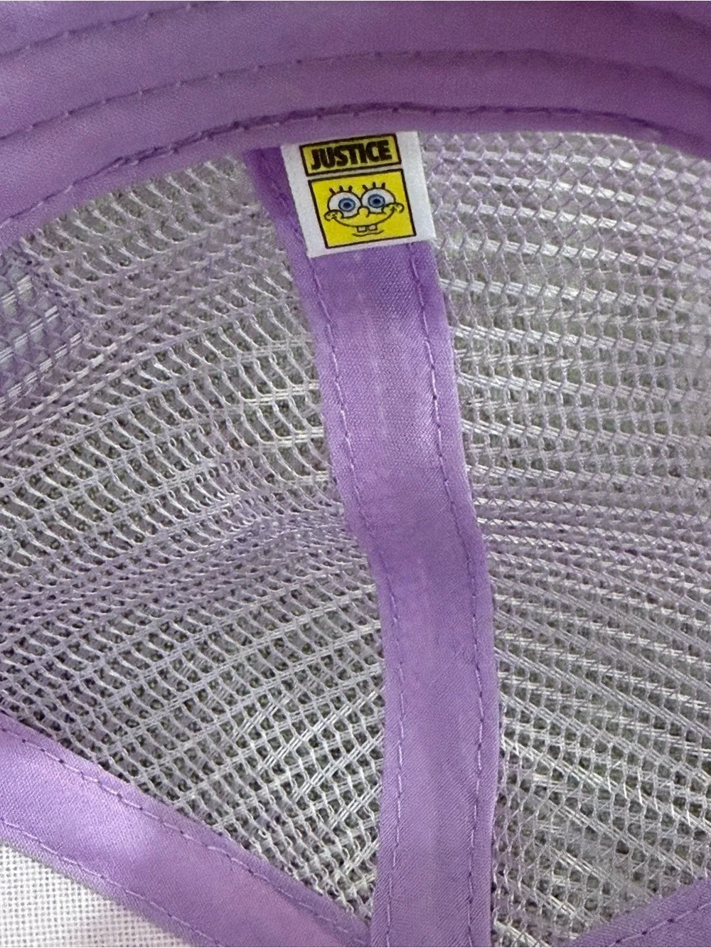 SpongeBob Squarepants Iridescent Lavender Sequin Trucker Hat